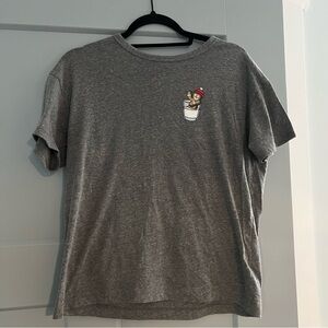 Old Navy Women’s Small Gingerbread Man Christmas Graphic T-Shirt